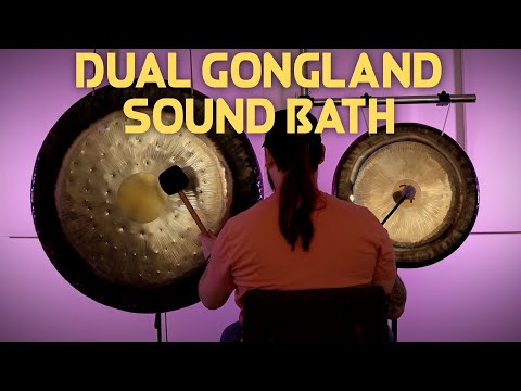 Dual Gong Bath | 42" Gongland Infinity & 24" Gongland Jupiter Gongs | Sound Bath Meditation