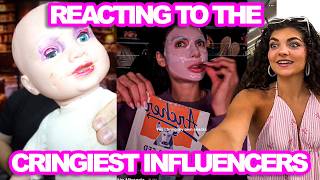 Reacting To The Cringiest Influencer Videos Doing Skincare In A Movie Theatre
