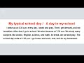 Paragrapgh About A Day In My School براجراف عن يوم في مدرستي للصف السادس الابتدائي الترم الاول