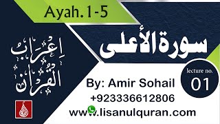 87 Surah Aala Ayah No.1-5 (A'raab-ul-Quran)