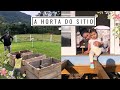 VLOGÃO ♥ FIZEMOS NOSSA HORTA - a mãe não pode piscar e todos fazendo o que amam ♥