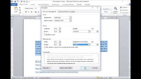 Formatação Paragrafo Word