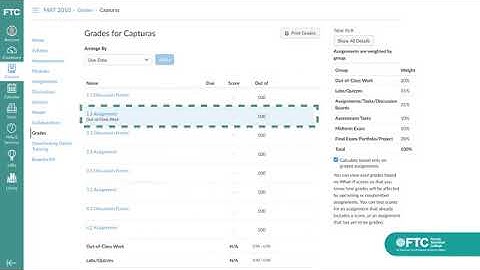 FTC Rubrics on Canvas with Turnitin