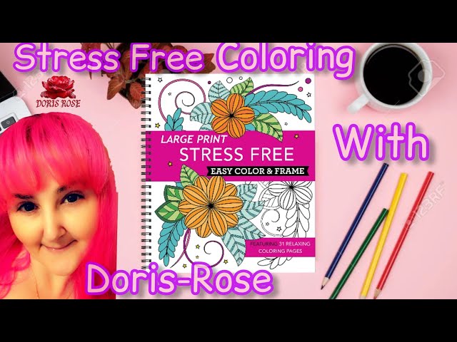 Large Print Easy Color & Frame - Calm (Stress Free Coloring Book) (Spiral)