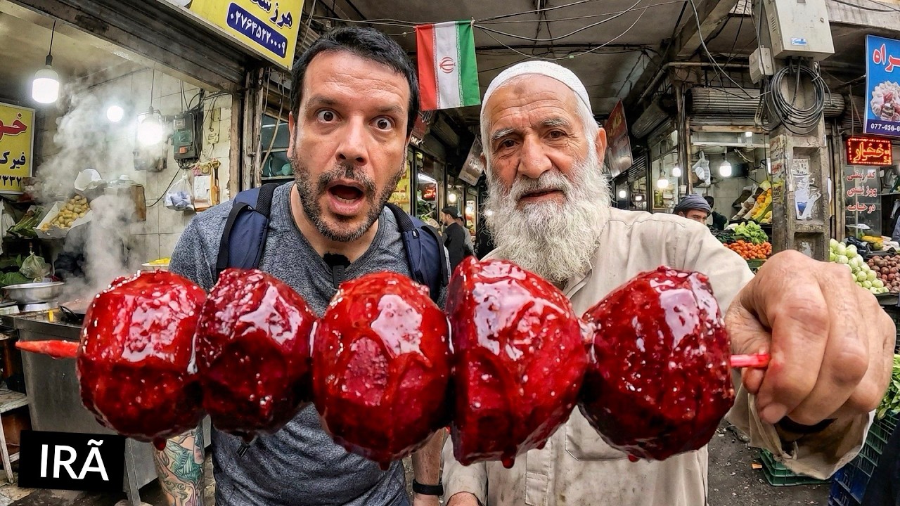 O IRÃ QUE A TV NÃO MOSTRA!! (comida de rua em Teerã) 🇮🇷