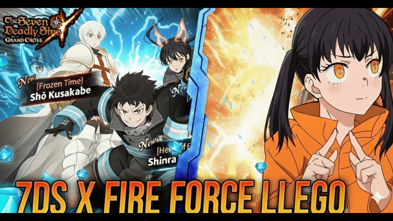 Collab 7ds x Fire Force ha llegado!!! Diamantes gratis+Multis de regalos 💎 #grandcross #anime #7ds