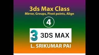 3ds Max-04 Mirror group align pivot points