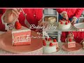 【Recipe Vlog】韓国カフェ風タルギケーキ🍓｜ピンクのジェノワーズと綺麗な断面の作り方｜ナッペのコツ