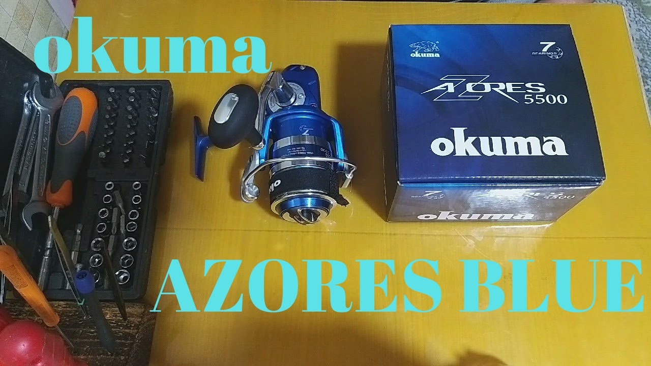 okuma azores spinning reel 5500 Blue Saltwater Reels Azores 4000 Okuma Azores Blue