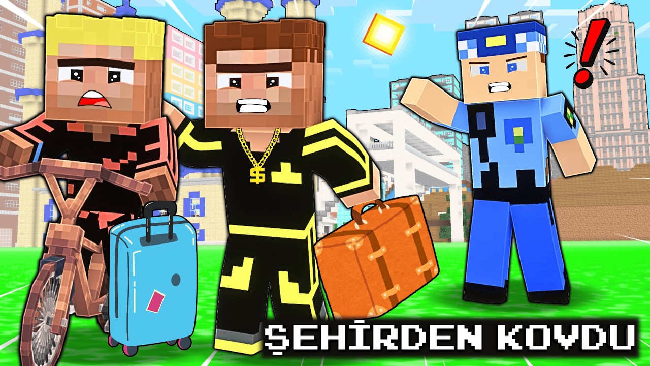 KEREM KOMİSER, KEKO EFEKAN VE KEKO ALİ'Yİ ŞEHİRDEN KOVDU! 😱 - Minecraft