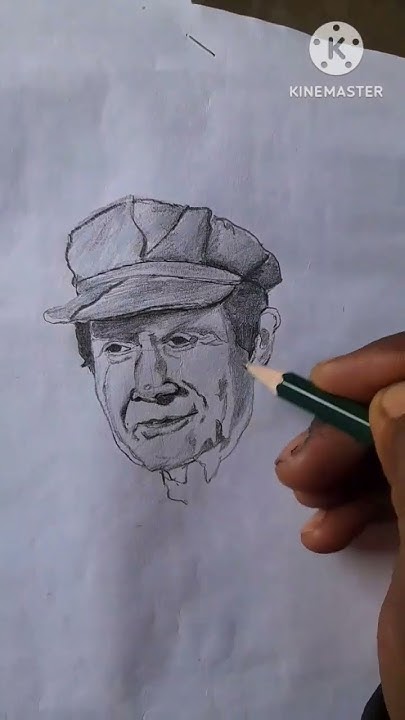 Dev anand drawing #shorts #statusvideo - YouTube