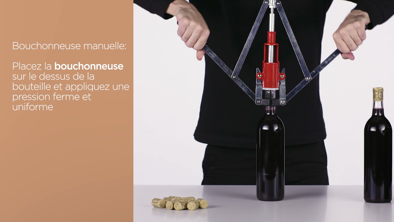 Boucheuse Manuelle 2 Leviers - Pour Bouteilles De Vin, Bière, Cidre (neuve)