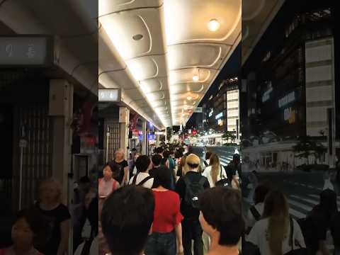 2025年6月15日（日）夜の週末の京都河原町に観光客殺到！週末晚上，京都河原町遊客眾多！Night weekend in Kawaramachi, Kyoto