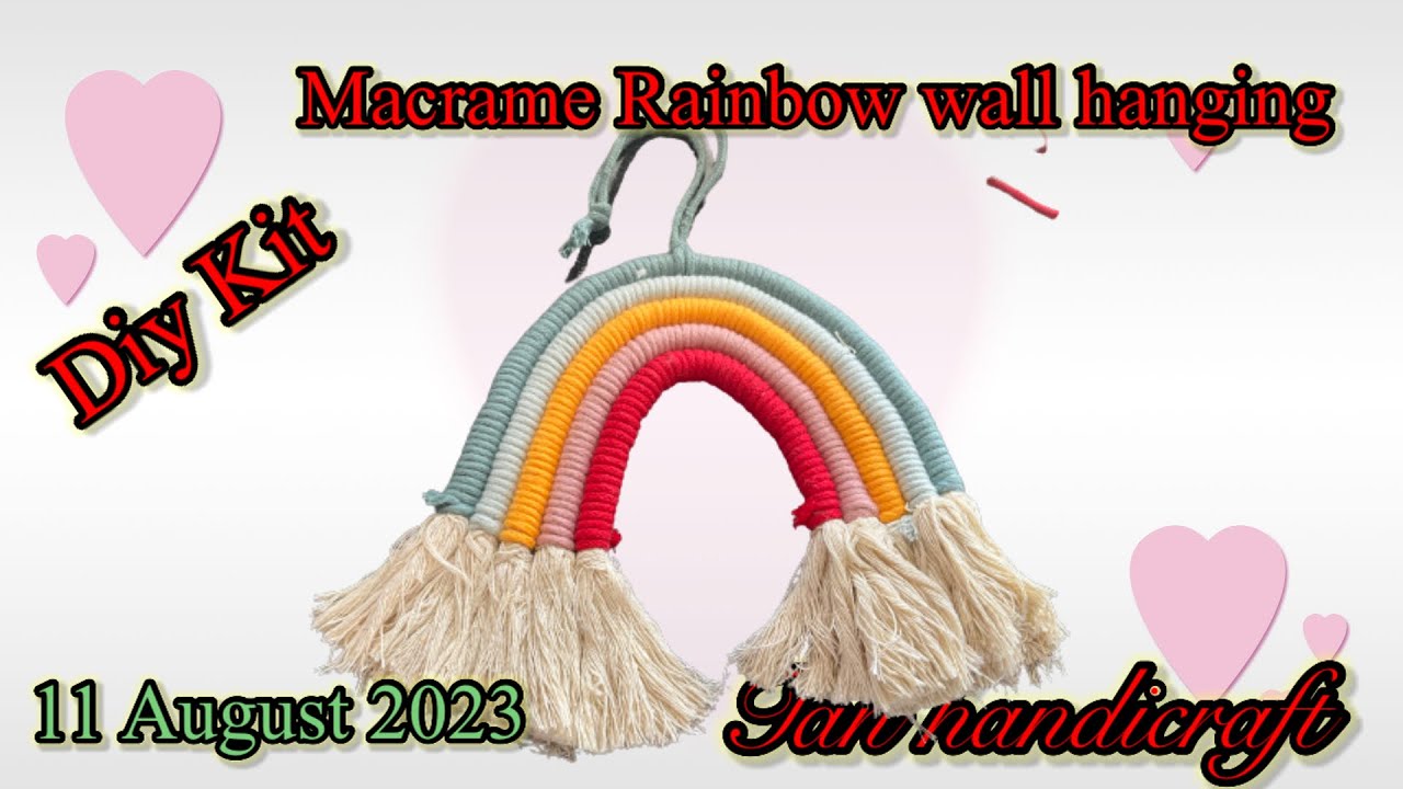 DIY Macrame Rainbow Kit
