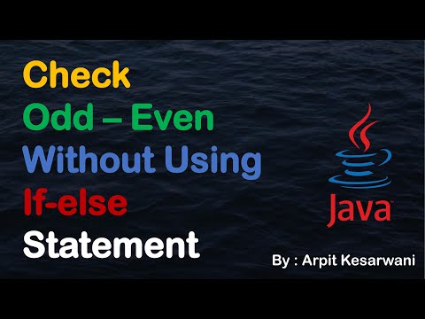 Check Odd-Even Without Using if else Statement || Java Basic Program || Java || Arpit Kesarwani