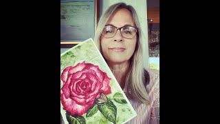 Watercolor Rose Painting Lesson by Victoria Gobel