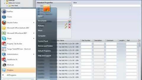Configuring the SolidWorks Toolbox