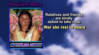 Mathilda Simon memorial mass