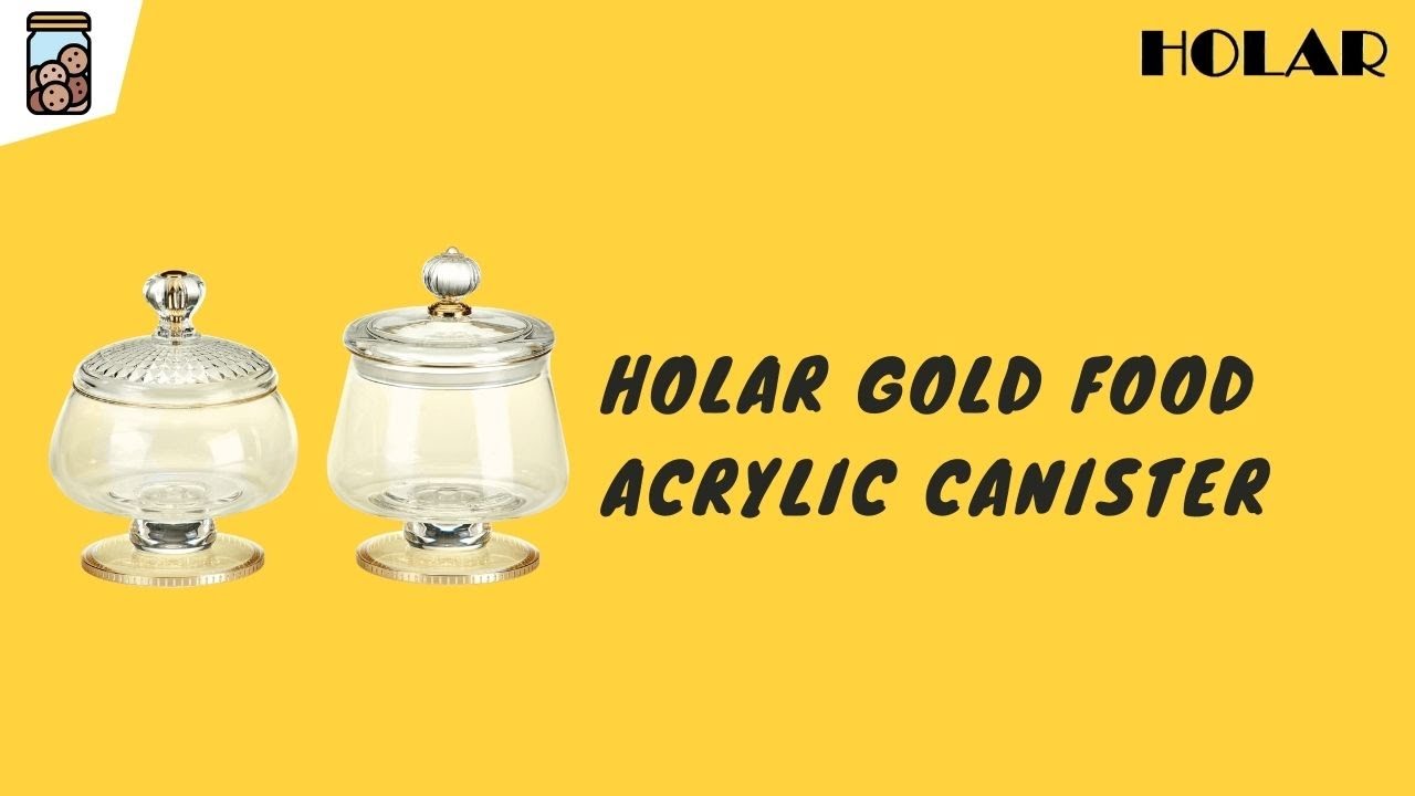 Holar Gold Food Acrylic Canister | Holar Kitchenware from Taiwan