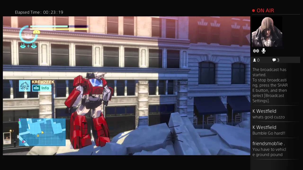 TRANSFORMERS : DEVASTATION LIVE VIDEO GAME PLAY !!!!