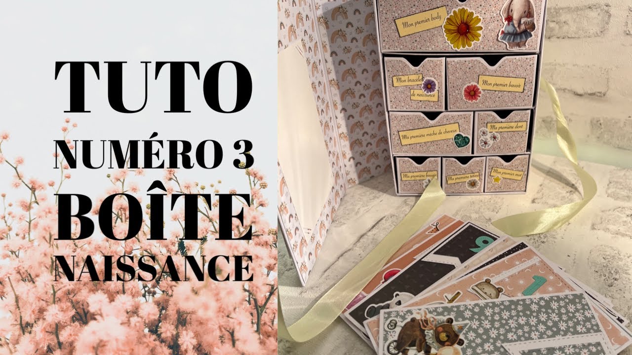 SCRAPBOOKING, tuto 3 de notre boîte naissance, on fait la déco avec les papiers Globleland