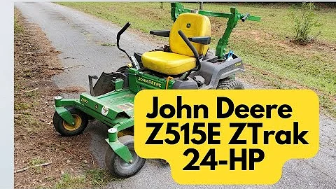 John Deere  Z515E ZTrak 24-HP V-twin Review.