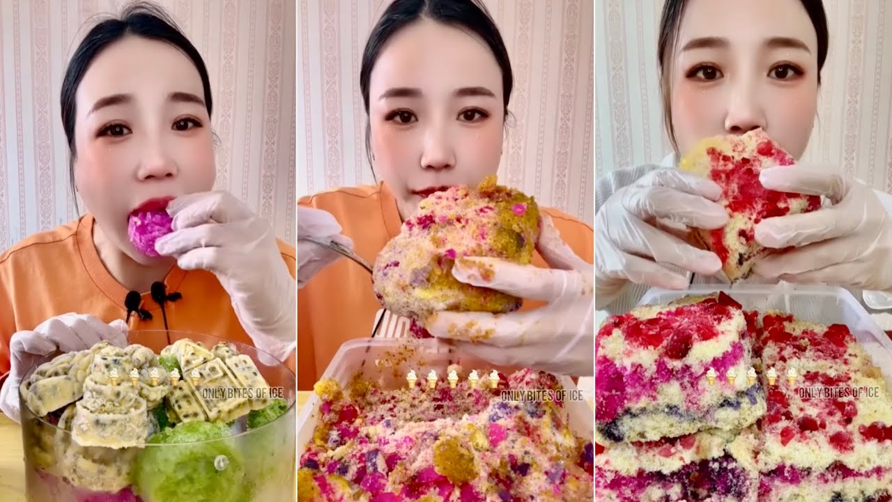 ASMR CRUNCHY BITES OF REFROZEN ICE CHUNKS QIAN 