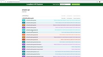 LoopBack 3 MongoDB Exercise