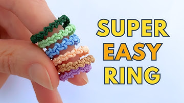 Simple Macrame Ring Tutorial | DIY Friendship Ring | Super Easy Handmade Ring