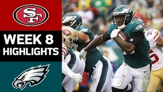 49ers vs. Eagles | NFL Week 8 Game Highlights