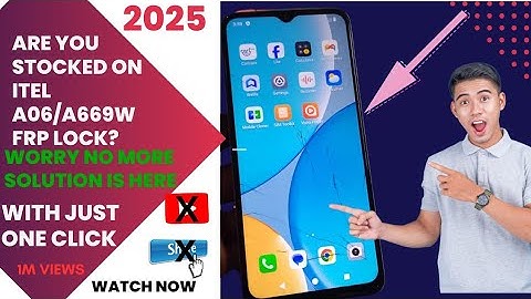HOW TO BYPASS FRP ON ITEL (#A06 #A669W) STEP-BY-STEP GUIDE!!