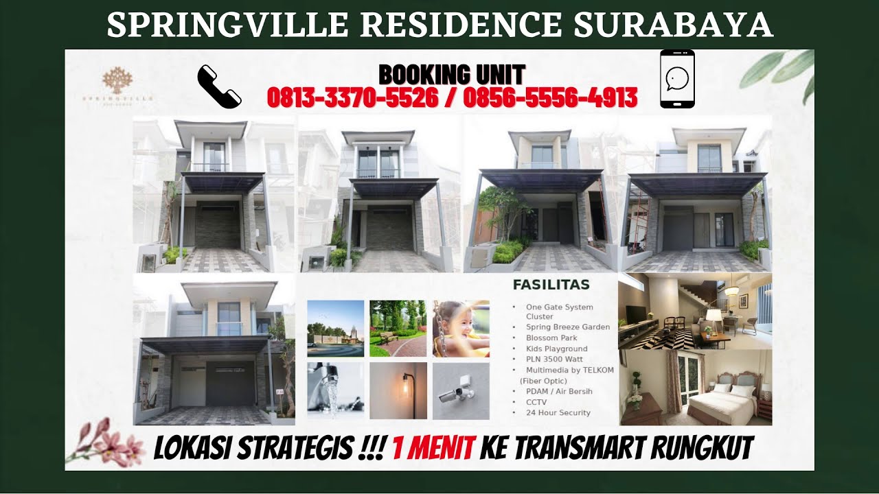 Jual Rumah Prambanan Residence Surabaya