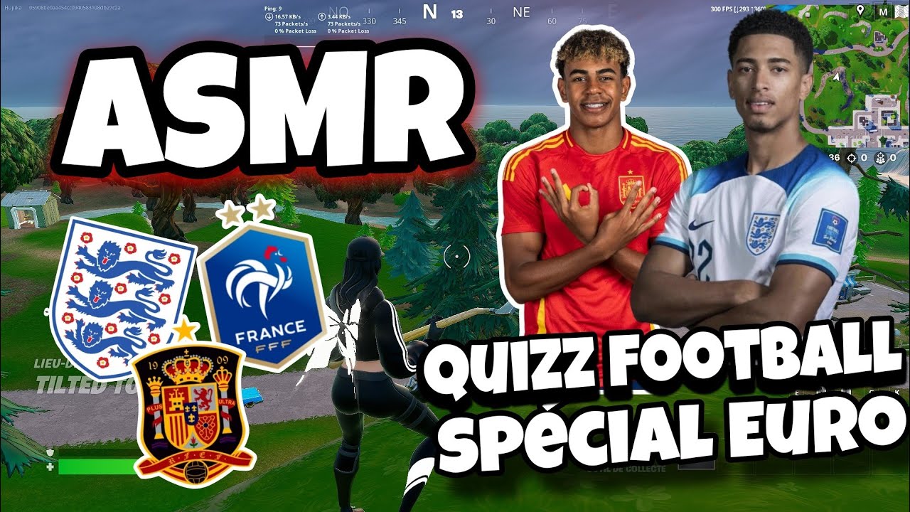 ASMR Français • QUIZZ FOOTBALL SPECIAL EURO⚽😴 (Chuchotements très puissants et triggers 💫)