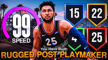 *99 SPEED* NEW BEST POST PLAYMAKER BUILD NBA 2K21 😤 BEST BEN SIMMONS BUILD! best power forward 2k21