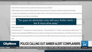 Police Call Out Amber Alert Complainers