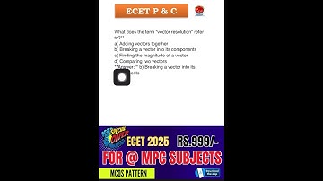 ECET 2025 Physics & Chemistry Guide | How to Score High & Get the Best Rank! 🚀 | Q-23 Explained