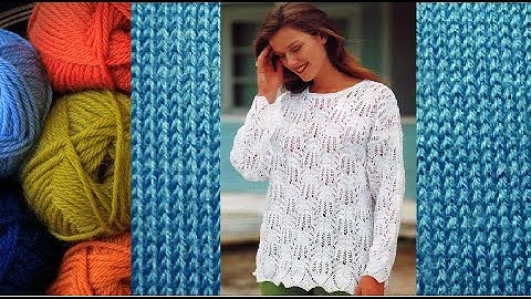 Openwork and Simple Patterns with knitting needles for a cardigan #shorts