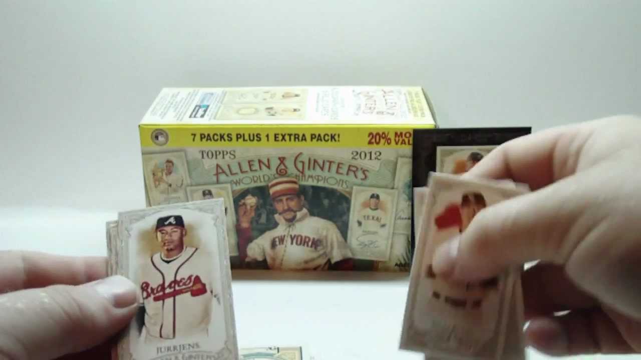 2012 Topps Allen and Ginter Baseball Rack Pack Break!