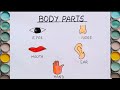 Draw and Learn Body Parts // learning for toddlers #bodyparts #eye #mouth