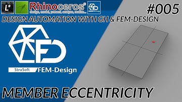 005 Eccentricity - FEM-design automation explained - GH1 - Rhino 8 - FEM-design