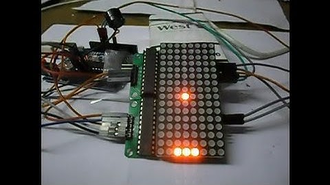 Arduino PONG game with 16X8 matrix and MAX7219