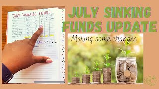 July Sinking Funds Update -Making Some Changes | High Interest Savings Account | Small Frye Budgets