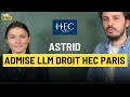 Astrid  admise llm droit hec paris  hello prpa alumni