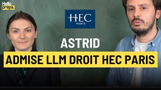 Astrid - Admise LLM Droit HEC Paris - Hello Prépa Alumni