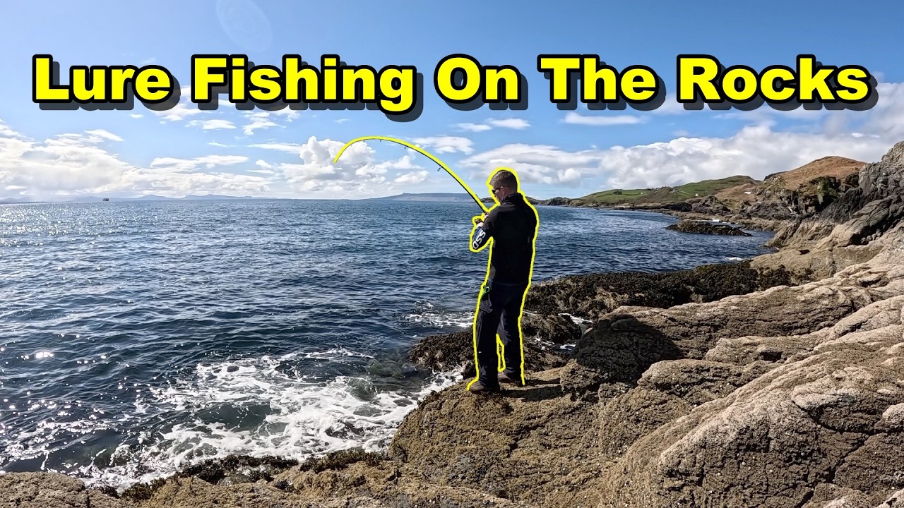 Fishing For Pollock On The Rocky Coastline - Sea Fishing Scotland - Isle Of Skye