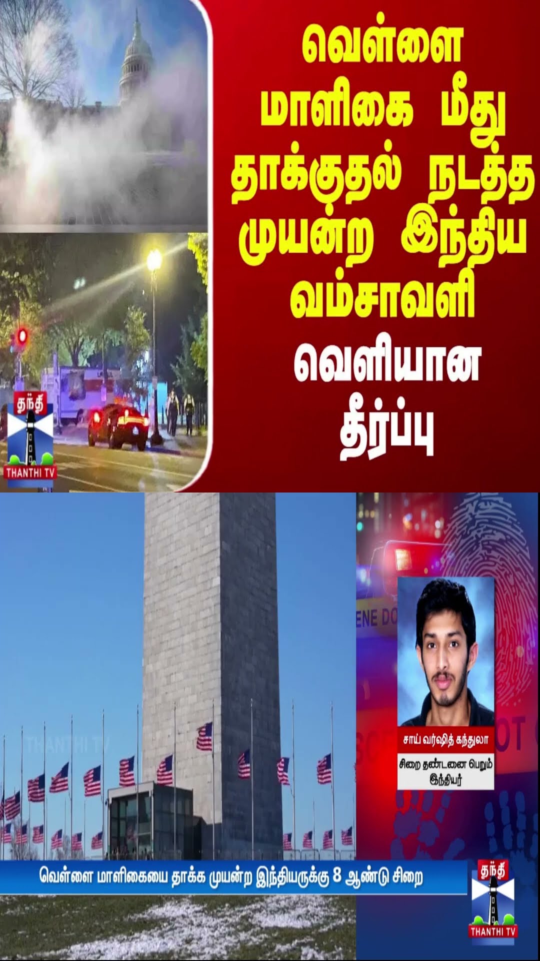 வெள்ளை மாளிகை மீது தாக்குதல் நடத்த முயன்ற இந்திய வம்சாவளி - வெளியான தீர்ப்பு