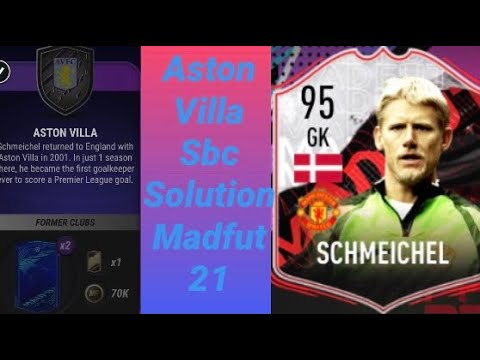 pics Peter Schmeichel Hybrid Sbc aston villa sbc peter schmeichel madfut 21