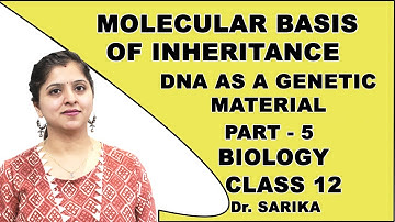 Molecular Basis Of Inheritance | Class 12 Biology | DNA as a Genetic Material | CBSE | NCERT