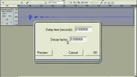 Audacity v1.2.6 tutorial, echo effect