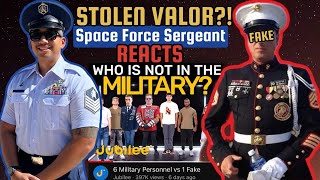 STOLEN VALOR! Fake Veteran VS Real Military (Space Force Sergeant reacts)